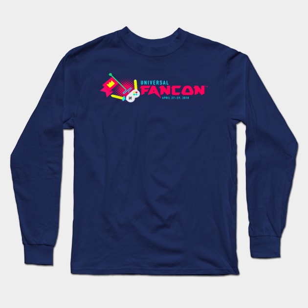 Universal FanCon Logo Tee Long Sleeve T-Shirt by universalfancon